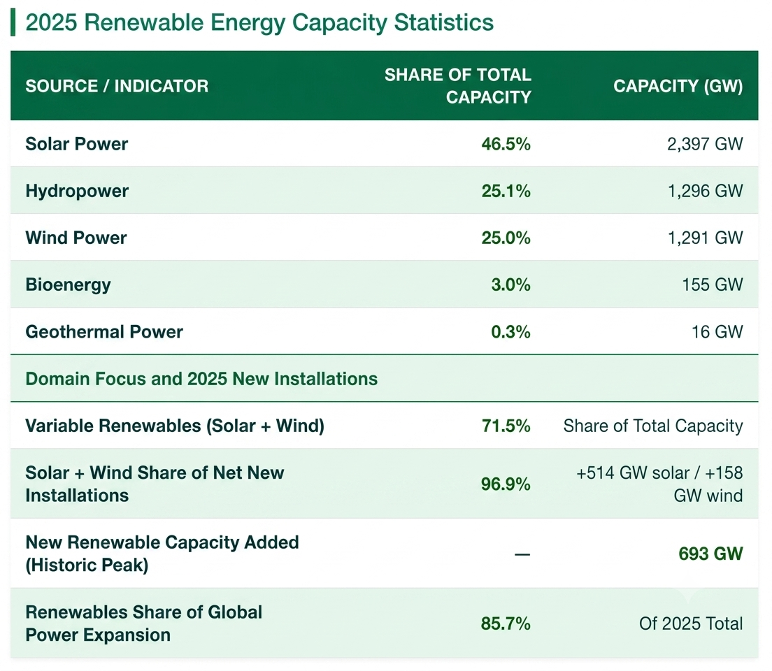 Renewable electricity generation: 2024 versus 2023